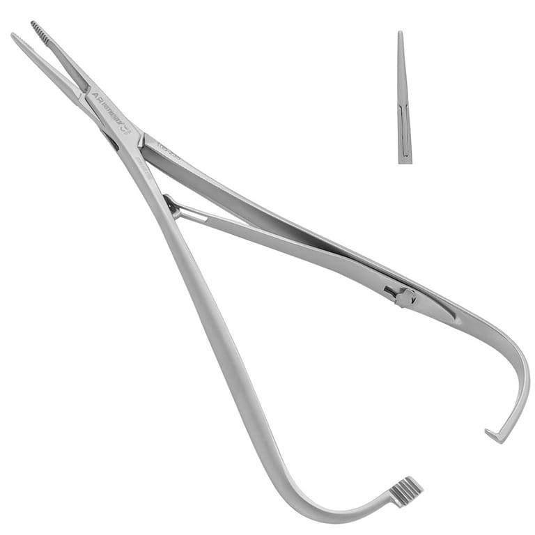 AR Instrumed 5.5" Stainless Steel Ligature Placing Forceps, Straight, 1/Pk. Features medical-grade