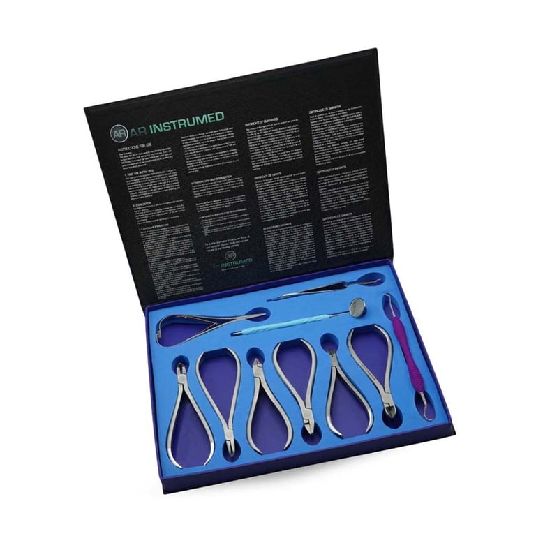 AR Instrumed Ortho Archwire Adjustment Standard Set of 11. Features precise archwire handling