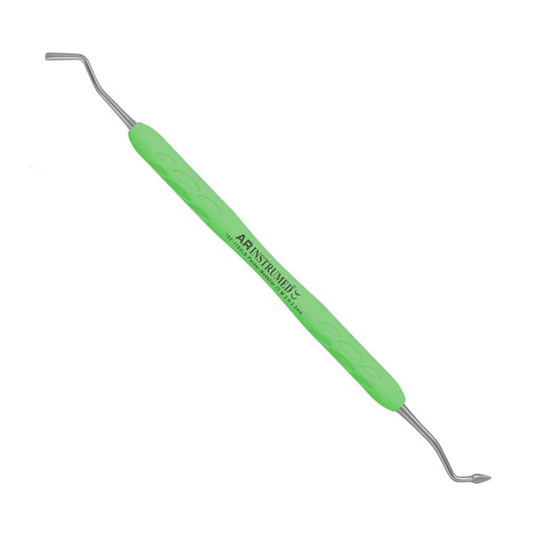 AR Instrumed Stainless Steel Modeller Packer IO M, 2.6-2.2mm, AR Light Green Handle, 1/Pk