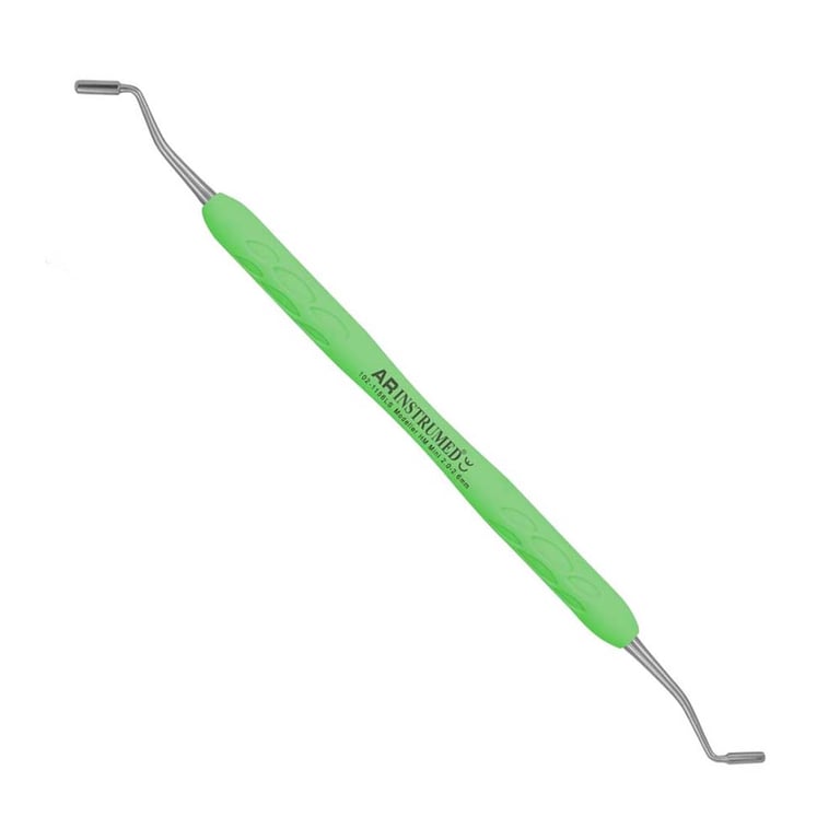 AR Instrumed Stainless Steel Modeller HM Mini, 2.0-2.6mm, AR Light Green Handle, 1/Pk. Features