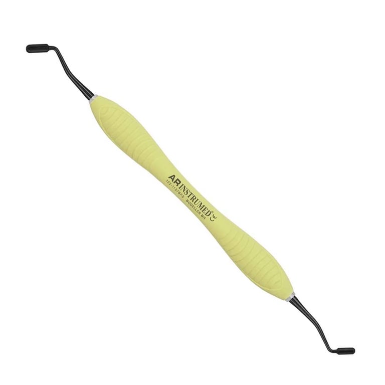 AR Instrumed Stainless Steel Modeller MH, 2.6-3.2mm Titanium Coated, AR Premium Yellow Handle