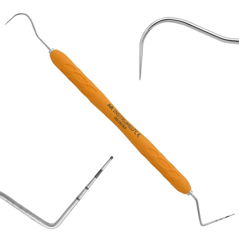 AR Instrumed WHO-23 Stainless Steel Probe, Double-Ended, Light-Orange, 1/Pk. Features silicone