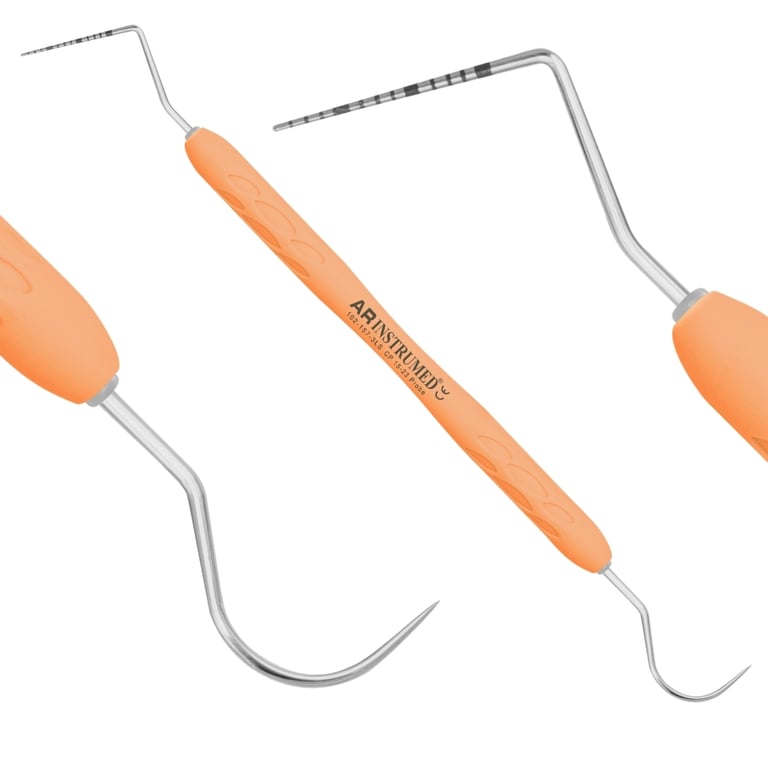 AR Instrumed #CP 15 - 23 Stainless Steel Probe, Double-Ended, Light-Orange, 1/Pk. Features