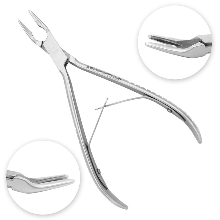 AR Instrumed 6" Micro-Friedman Stainless Steel Bone Rongeur Forceps, 1/Pk. Designed with S-shaped