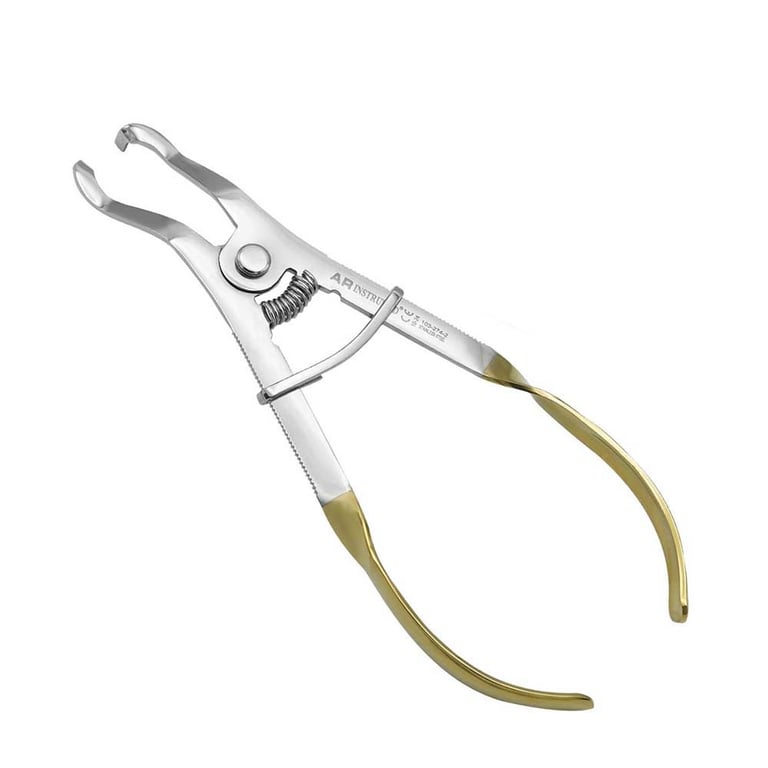 AR Instrumed Stainless Steel Clamp Forceps, Serrated Teeth, 1/Pk. Features precise clamp placement