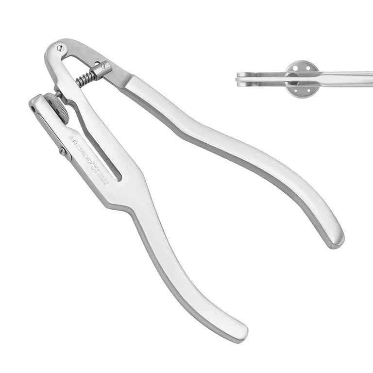 AR Instrumed 6.5" Stainless Steel Rubber Dam Punch Plier, Punching Pin Tip, 1/Pk. Isolates