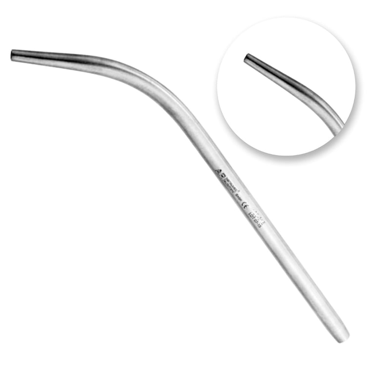 AR Instrumed 7" Stainless Steel Suction Pipe, Medium, 1/Pk. Designed with 4mm diameter tube