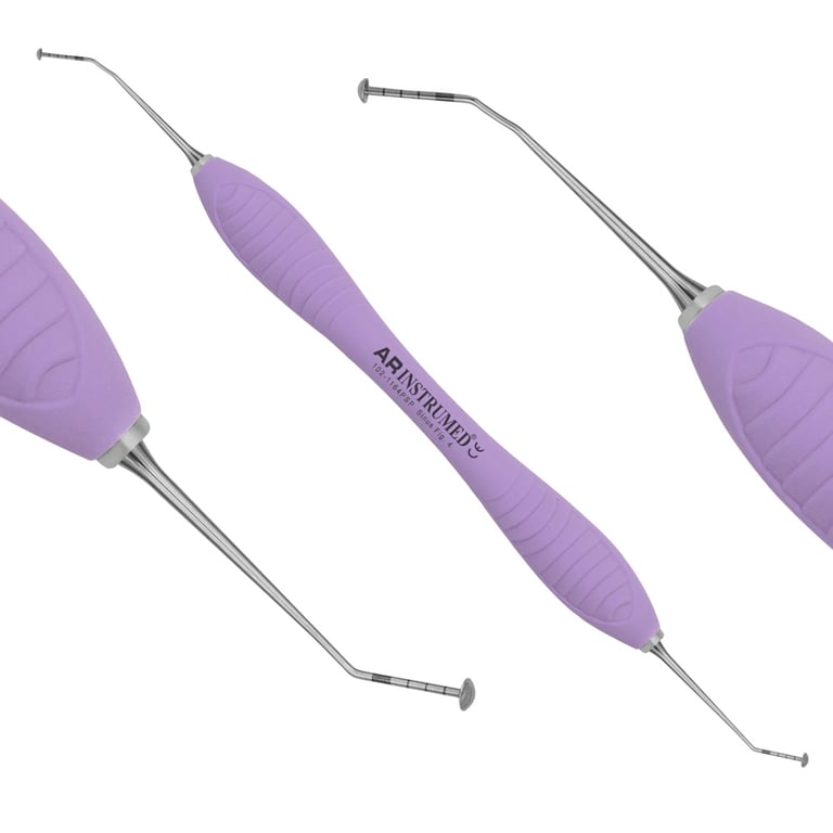 AR Instrumed #4 Stainless Steel Sinus Lift, Ball-End Tip, Purple, 1/Pk. Features silicone handle