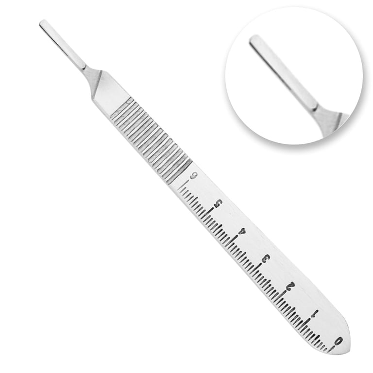 AR Instrumed #3 Stainless Steel Scalpel Handle with Marking, 1/Pk. Designed