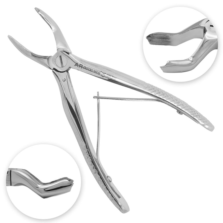 AR Instrumed 4" Stainless Steel Klein Extraction Forceps, Serrated, 1/Pk. Features (100-103)