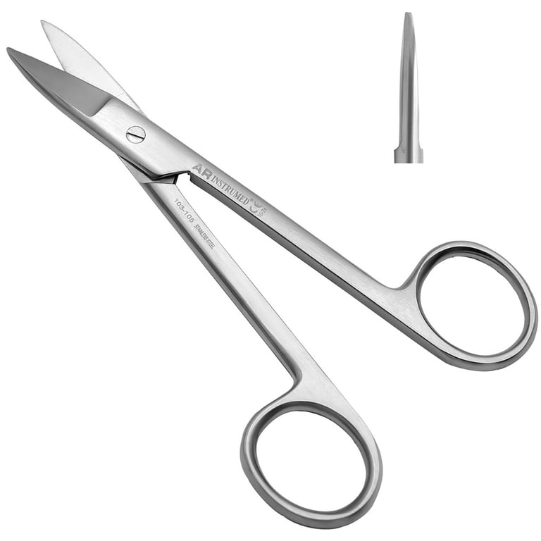 AR Instrumed 4.7" Stainless Steel Beebee Scissors, Saw Edge, Straight, 1/Pk. Features smooth