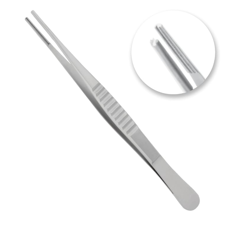 AR Instrumed 6" Stainless Steel Debakey Tissue Cutting Tweezer, 1/Pk. Features medical-grade