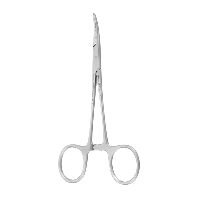 AR Instrumed 4.7" Stainless Steel Hemostats Forceps, Curved, Serrated, 1/Pk. Features