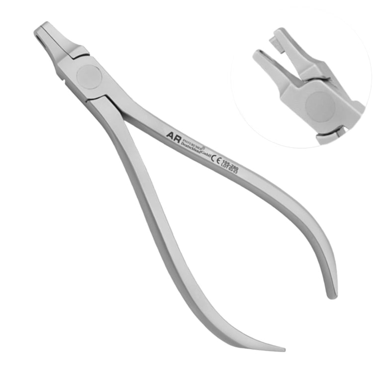 AR Instrumed Stainless Steel Tear Drop Plier, Narrow Curved Tip, 1/Pk. Features precision-formed