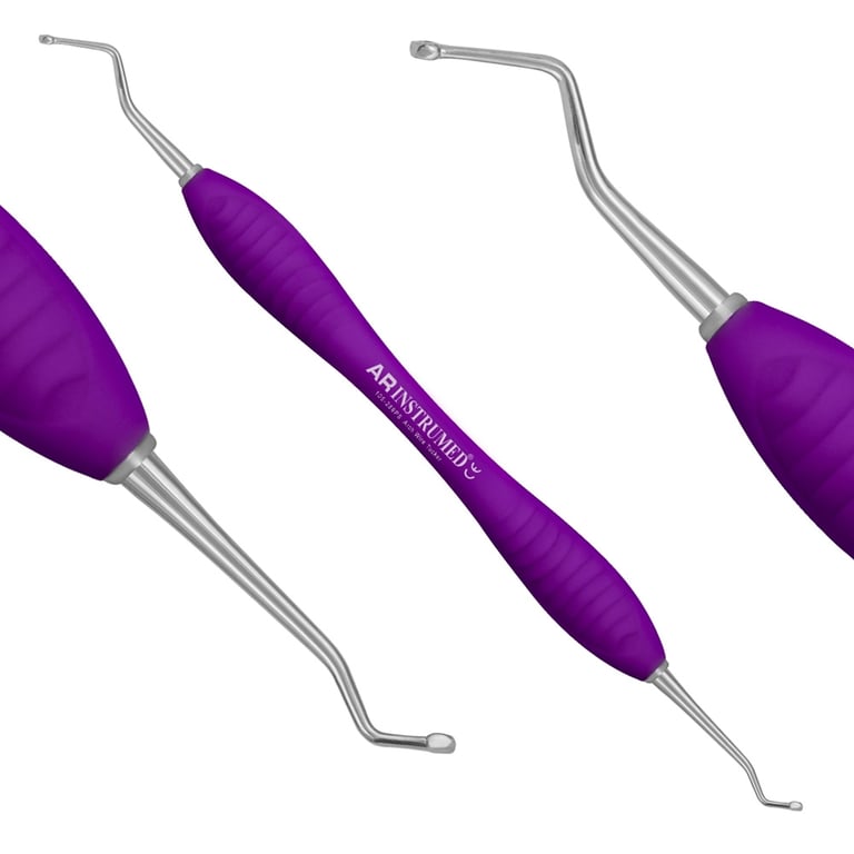 AR Instrumed 6" Stainless Steel Arch Wire Tucker Scaler, Angled Double Tip, 1/Pk. Guides and seats