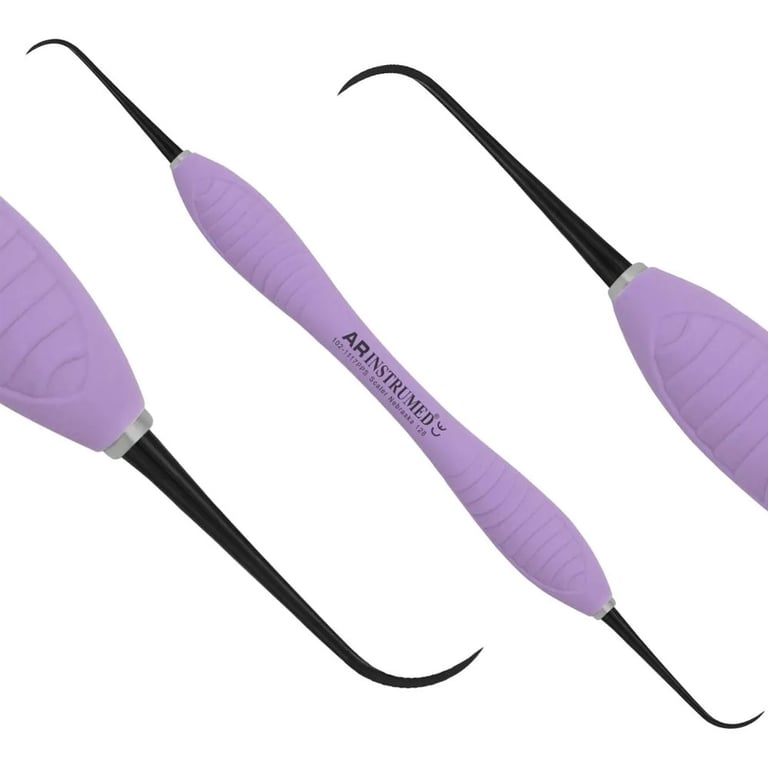 AR Instrumed Stainless Steel Nebraska 128 Scaler, AR Premium Purple Handle, Titanium Coated Tips