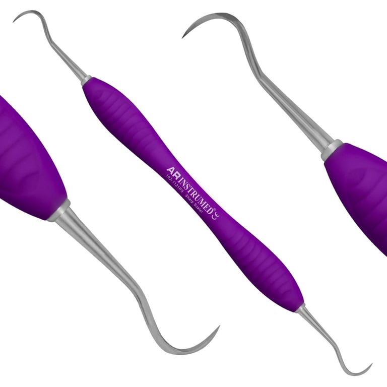 AR Instrumed Stainless Steel Sharpjack Scaler, AR Premium Purple Handle, 1/Pk. Features a polished