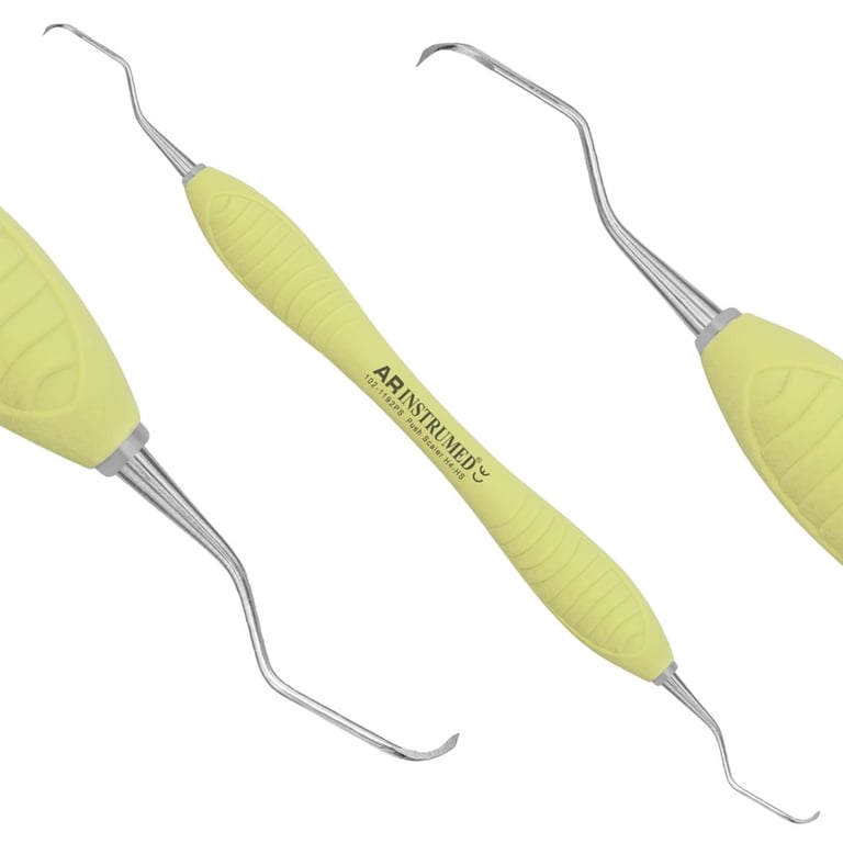 AR Instrumed Stainless Steel H4/H5 Push Scaler, AR Premium Yellow Handle, 1/Pk. Features