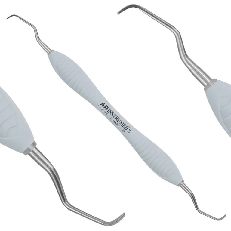 AR Instrumed Stainless Steel 2L/2R Columbia Scaler, AR Premium Gray Handle, 1/Pk. Features