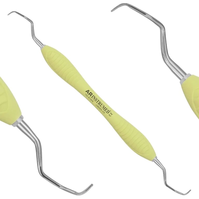 AR Instrumed Stainless Steel 3/4 Langer Curette, AR Premium Yellow Handle, 1/Pk. Features