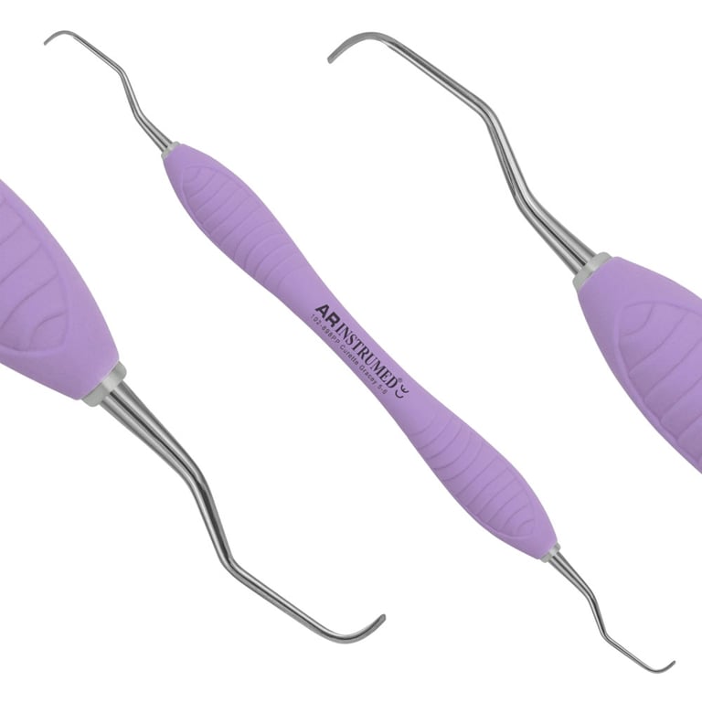 AR Instrumed Stainless Steel 5/6 Gracey Curette, AR Premium Purple Handle, 1/Pk. Features