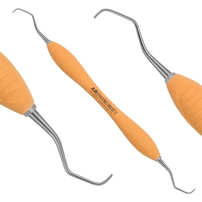 AR Instrumed Stainless Steel 7/8 Gracey Curette, AR Premium Orange Handle, 1/Pk. Features