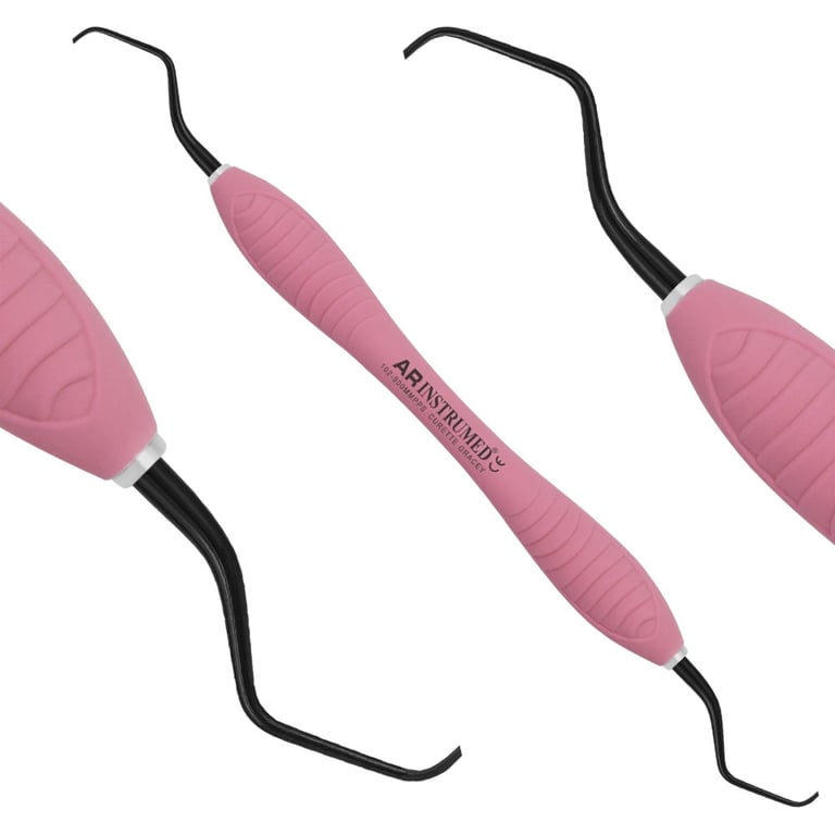 AR Instrumed Stainless Steel 9/10 Gracey Curette, Titanium Coated Tips, AR Premium (102-900MMPPS)