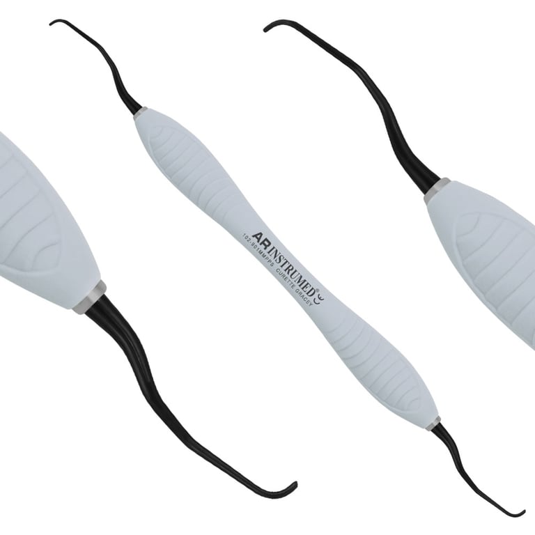 AR Instrumed Stainless Steel 11/12 Gracey Curette, Titanium Coated Tips, AR Premium (102-901MMPPS)