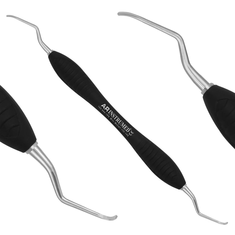 AR Instrumed Stainless Steel 13S/14S Mini McCall Curette, AR Premium Black Handle, 1/Pk. Features