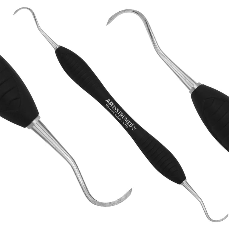 AR Instrumed Stainless Steel 17S/18S McCall, AR Premium Black Handle, 1/Pk. Features a polished