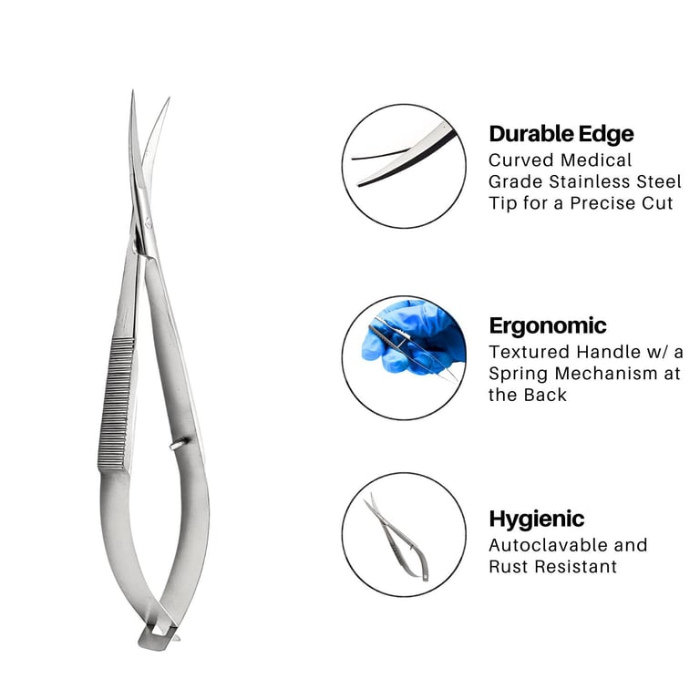 Artman Instruments Castroviejo Scissor, Curved, 4