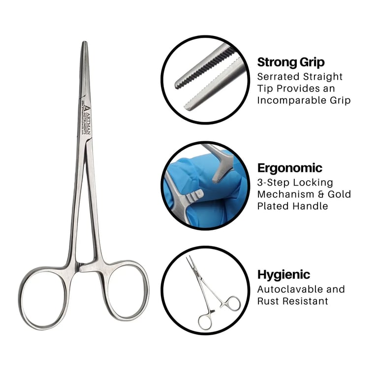 Artman Instruments 5" Mosquito Hemostat Artery Fo