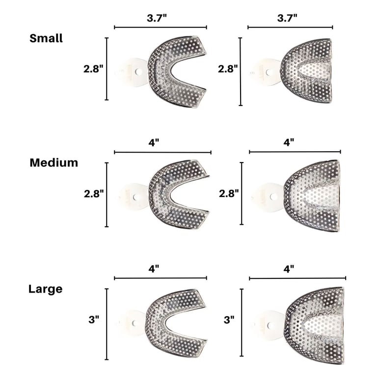 Artman Instruments Impression Trays, 6/Pk