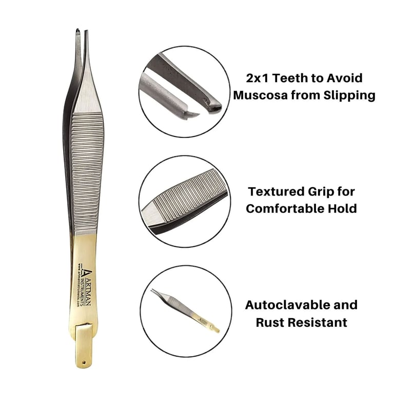 Artman Instruments Adson Kocher Forceps, 1/Pk