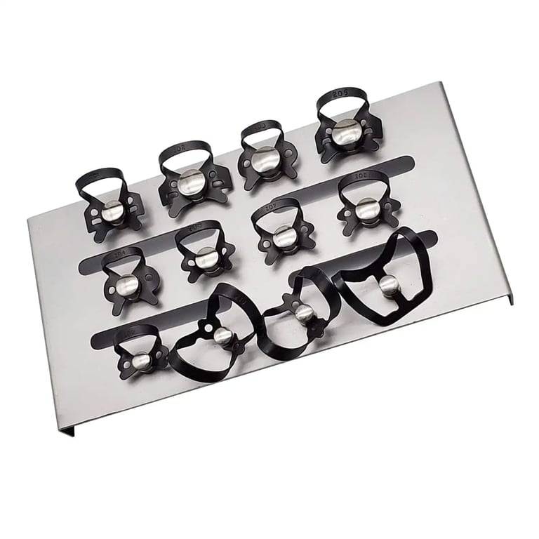 Artman Instruments Rubber Dam Clamps, Black Matte, 12/Pk. Essential for dental professionals