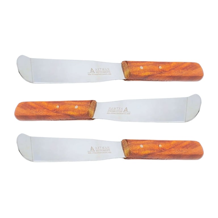 Artman Instruments Dental Lab Spatula, Curved, 8", 3/Pk. The 8" curved spatula with a flexible tip