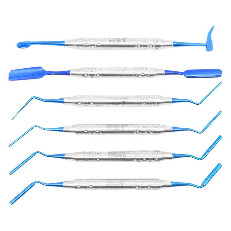 Artman Instruments Implant Bone Graft-Carrier Pluggers and Packer, Plasma Coated, 6/Pk. Features 6
