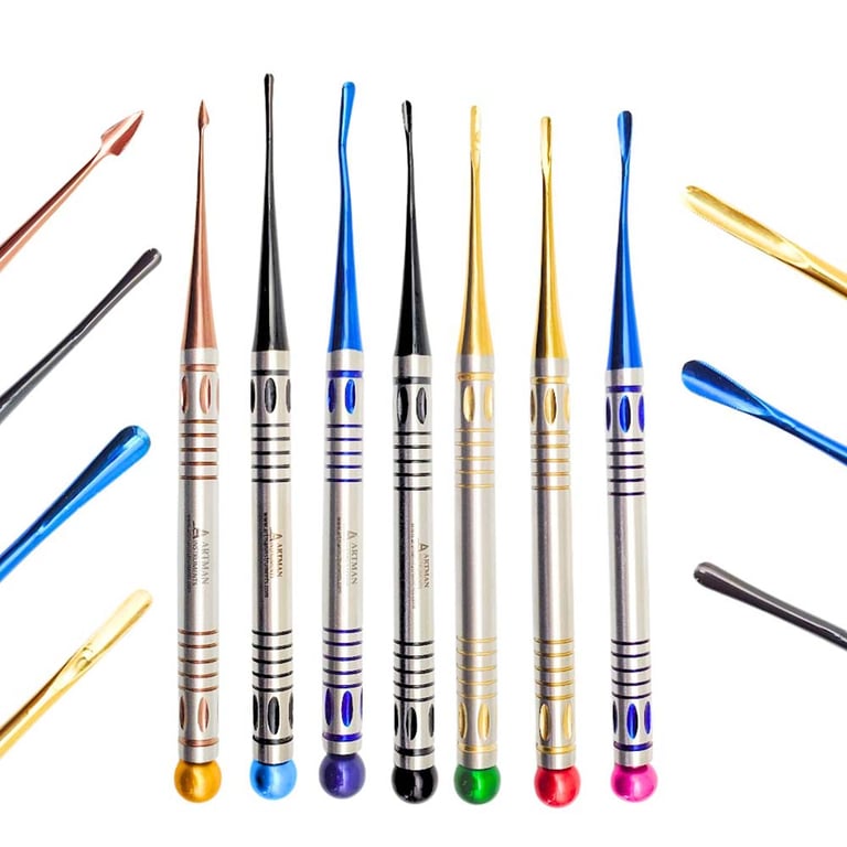 Artman Instruments Mini Root Elevators, 7/Pk. This economical pack includes 7 tips in 1 featuring