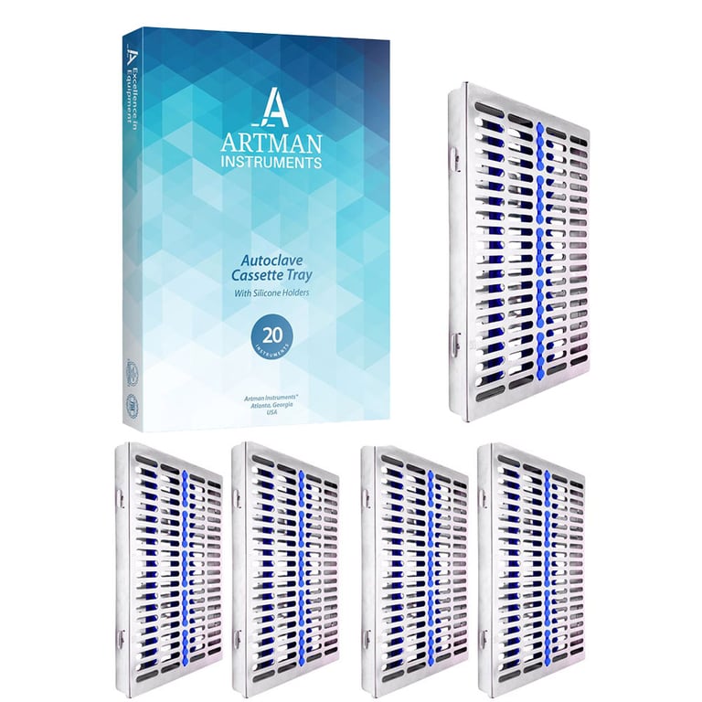 Artman Instruments 11.25" x 7.25" x 1.25" Stainless Steel Sterilization Cassette (F4-2H5K-1T9Q)