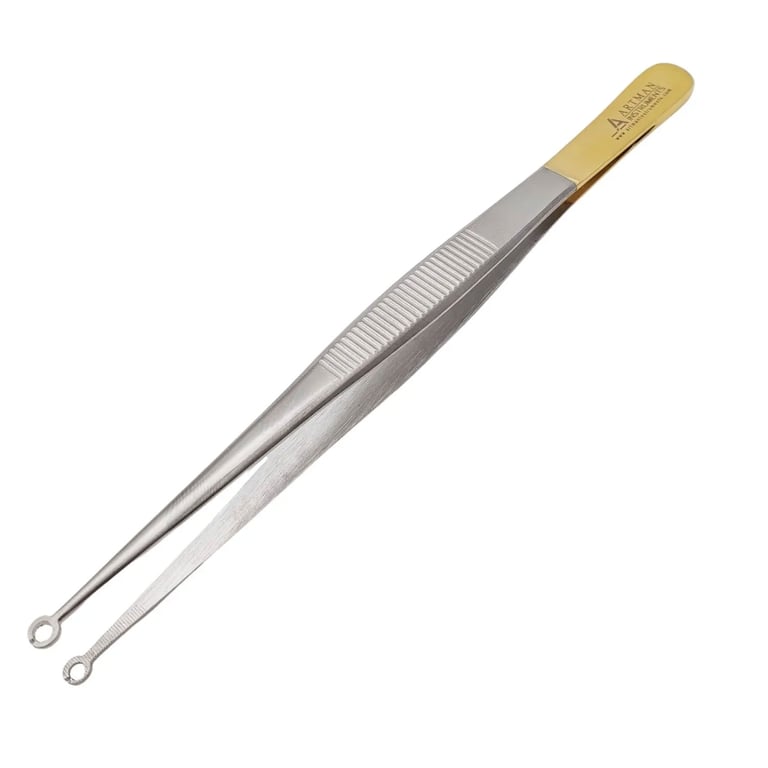 Artman Instruments Corn Suture Tweezers, Straight, 1/Pk. With a unique tip design ensuring swift