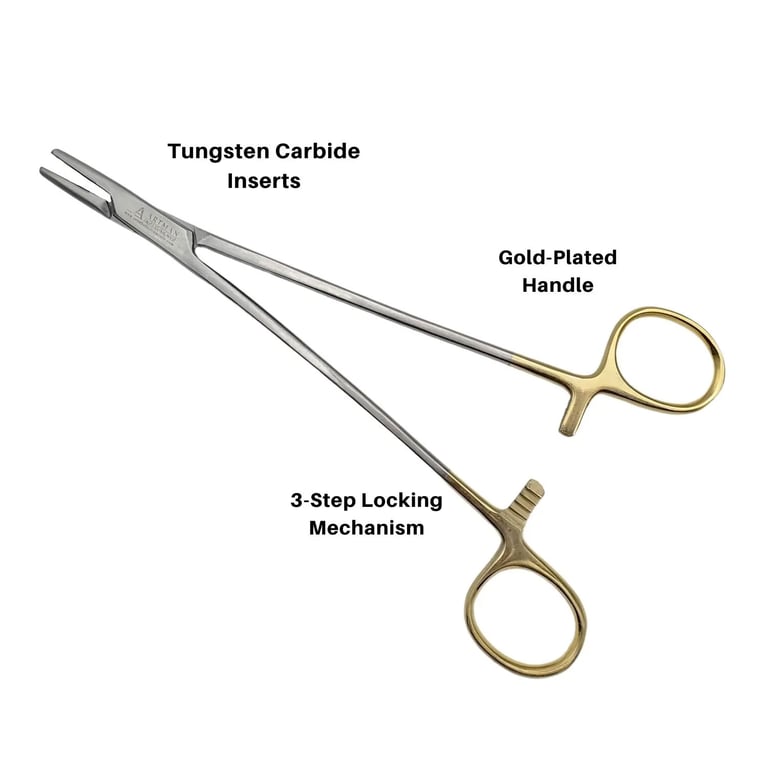 Artman Instruments Mayo Hegar Needle Driver, 8", 