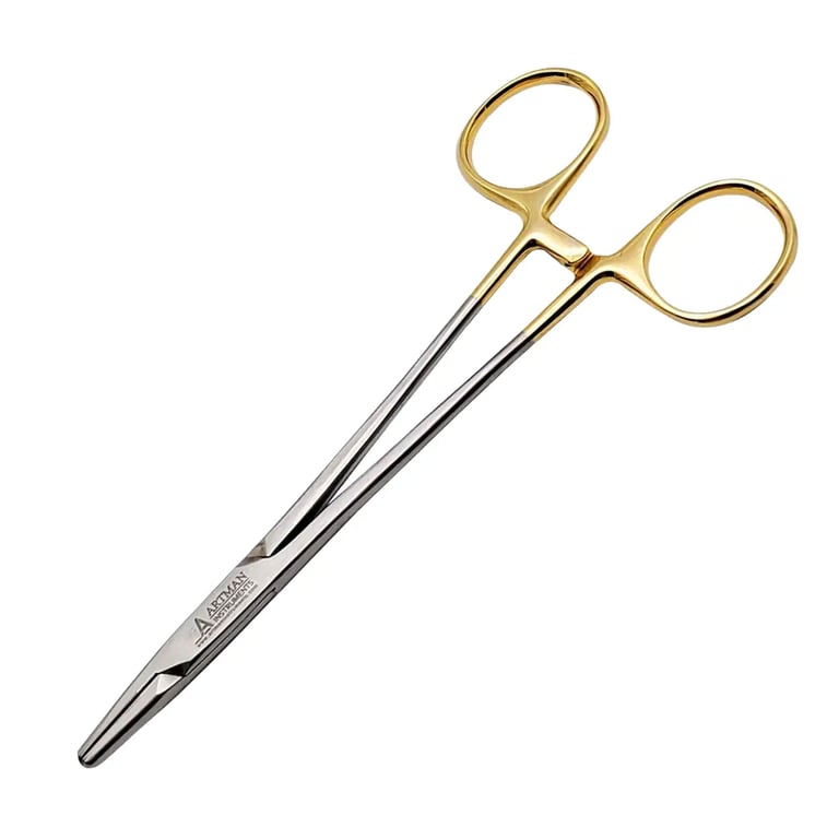 Artman Instruments Mayo Hegar Needle Holder, 6", 1/Pk. Crafted with tungsten carbide serrated tips
