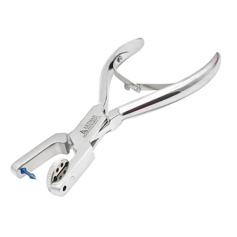 Artman Instruments Stainless Steel Ainsworth Punch Pliers, 1/Pk. Features a titanium-coated