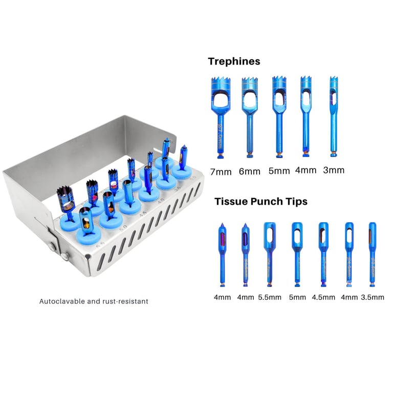 Artman Instruments Dental Trephine Set, 12/Pk