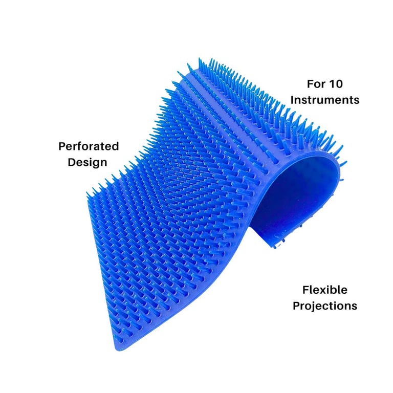 Artman Instruments 4.5" x 7" Silicone Pin Mat, Bl