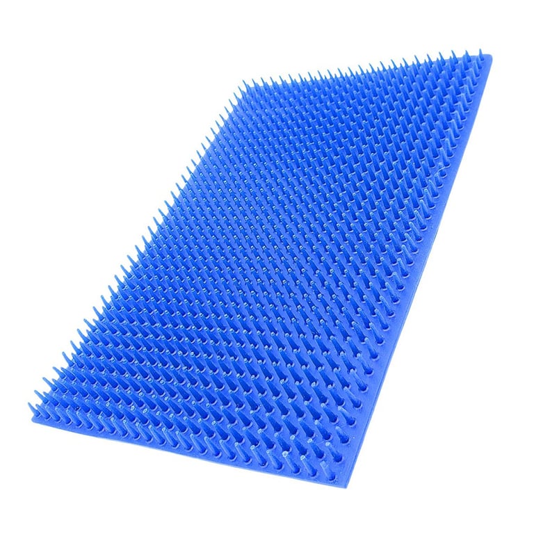 Artman Instruments 4.5" x 7" Silicone Pin Mat, Blue, 1/Pk. Made with heat-resistant silicone