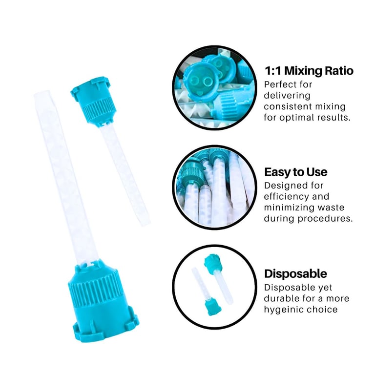 Artman Instruments Dental Mixing Tips, 8.8cm, Gre