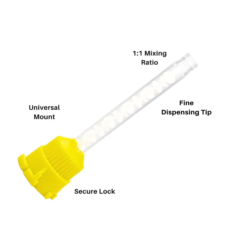 Artman Instruments Dental Mixing Tips, 7cm, Yello