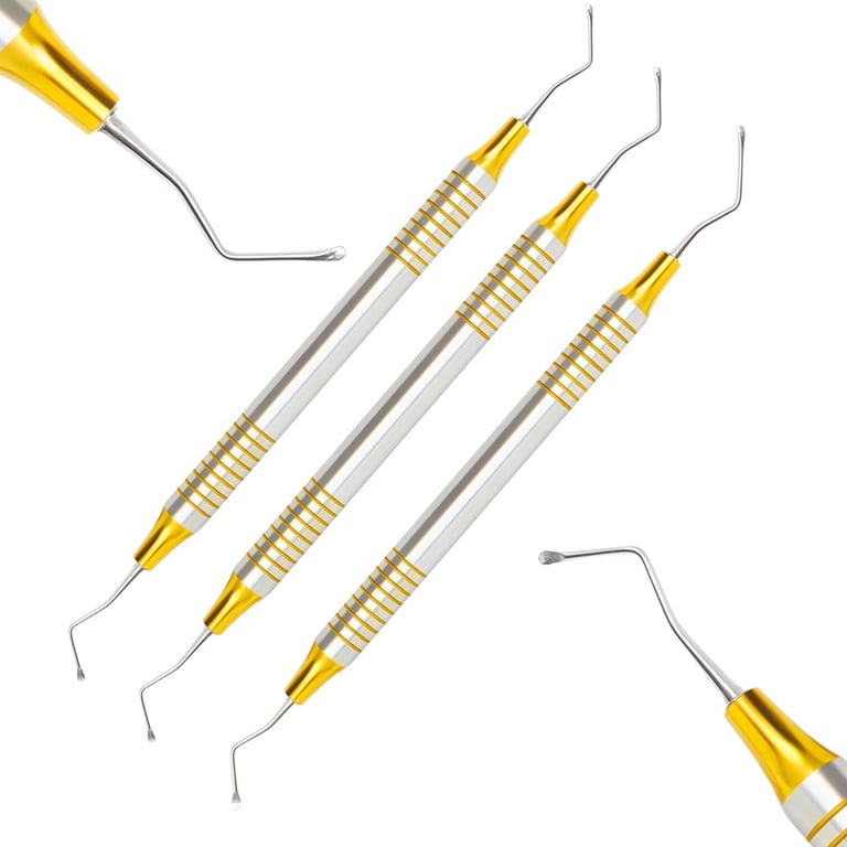 Artman Instruments Stainless Steel Lucas Curettes, 3-Piece Set. Includes: 1 x (#85, #86, #87)