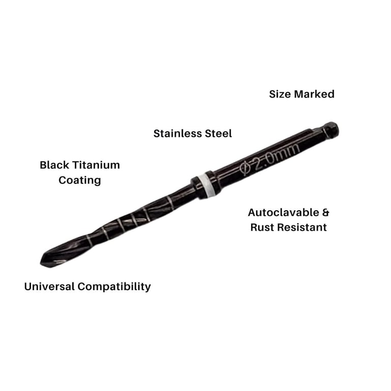Artman Instruments 2.0mm Titanium-Coated Stainles
